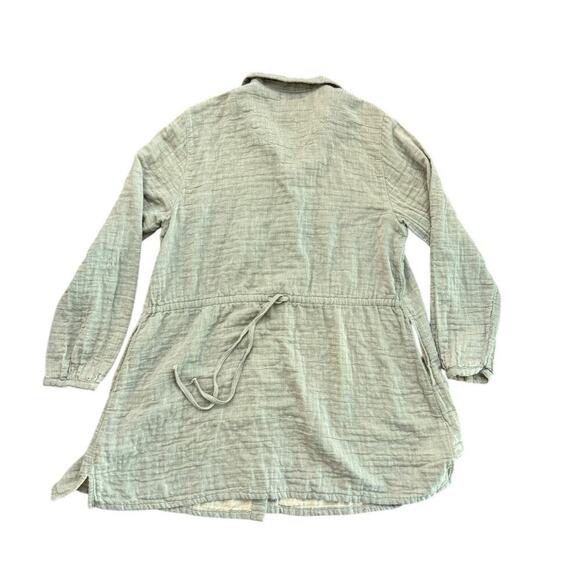 Kleen Women's Beige tan Long Sleeves Button Down Shirt Size Medium - Picture 2 of 5